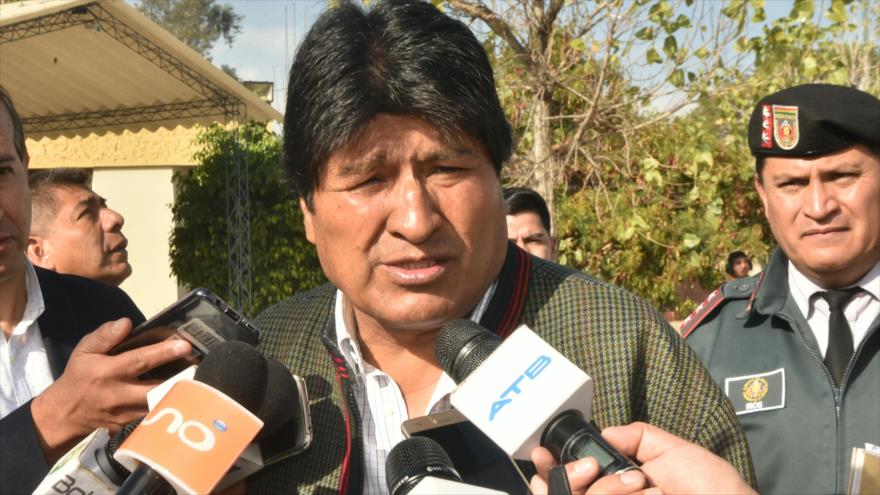 El presidente de Bolivia, Evo Morales, en declaraciones desde la ciudad de Cochabamba, 7 de agosto de 2018.