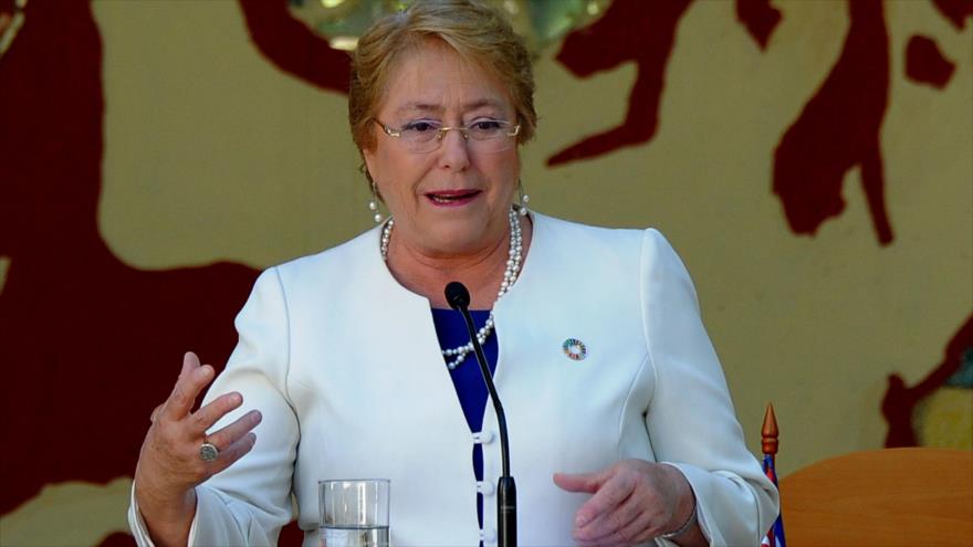 La nueva responsable de derechos humanos de la ONU, Michelle Bachelet, en La Habana, capital de Cuba, 8 de enero de 2018. Foto: AFP