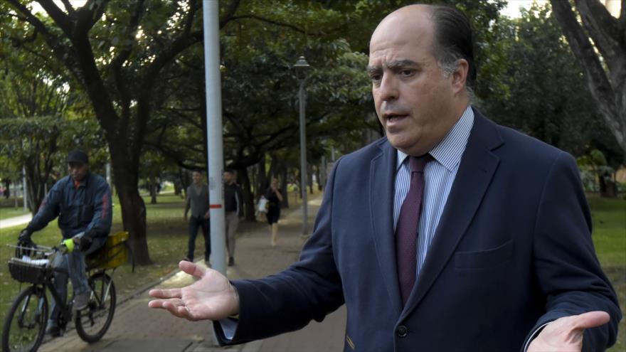 El diputado opositor venezolano Julio Borges en Bogotá, Colombia, 8 de agosto de 2018.(Fuente:AFP).