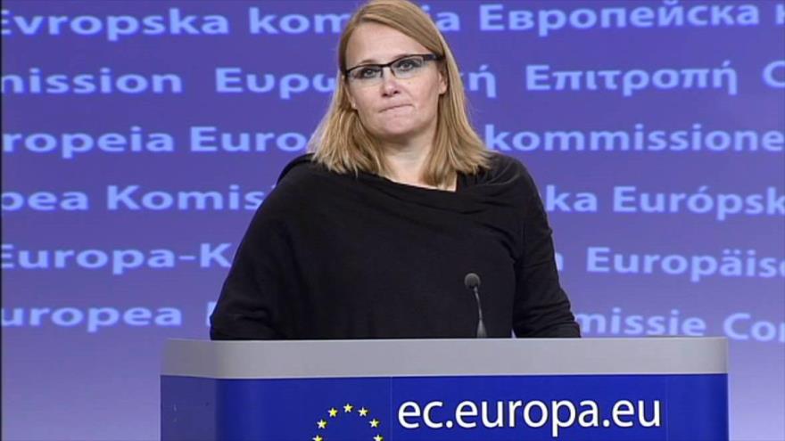 La portavoz de la Unión Europea (UE) para Asuntos Exteriores, Maja Kocijancic. 