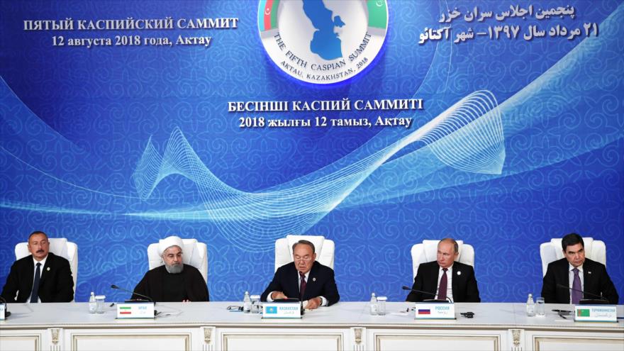 Los 5 países ribereños firman acuerdo sobre estatus del mar Caspio