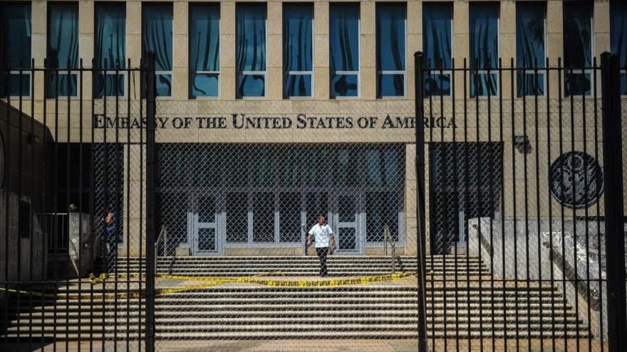 La embajada de Estados Unidos en La Habana, la capital de Cuba.