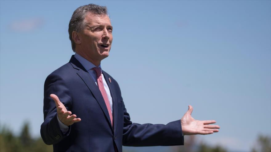 El presidente de Argentina, Mauricio Macri, durante su visita a Canadá, 9 de junio de 2018. (Foto: AFP)
