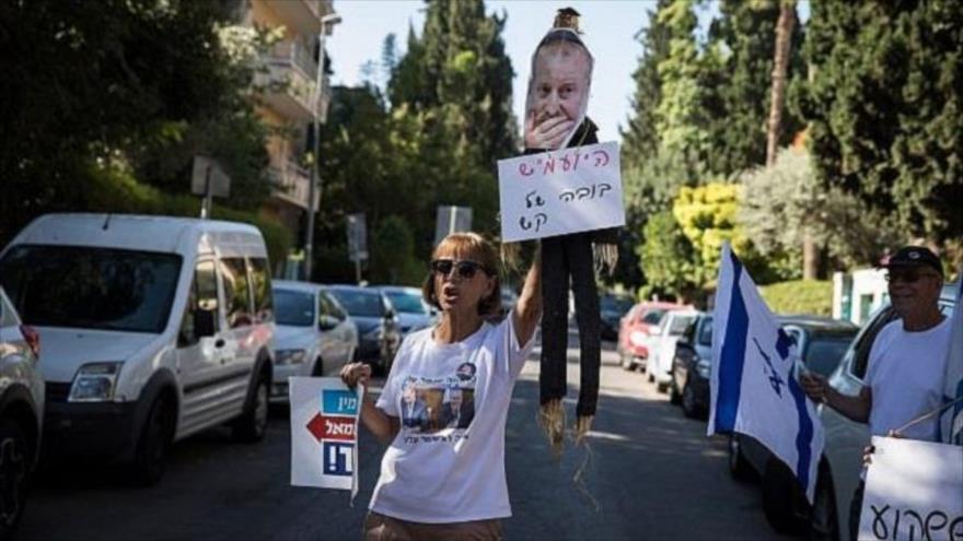 Protestan frente a residencia de Netanyahu por casos de corrupción
