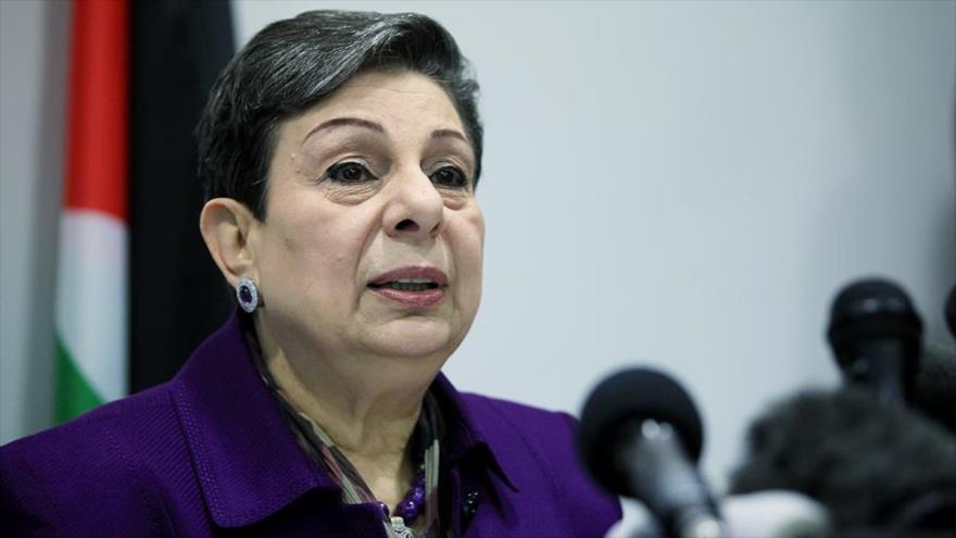 Hanan Ashrawi, miembro del comité ejecutivo de la Organización para la Liberación de Palestina (OLP).