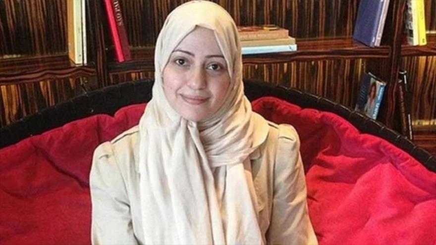 Esra al-Ghamgham, una de los activistas, para los que Procuraduría General de Arabia Saudí ha propuesto la pena de muerte.