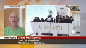 Martínez: El ‘neofascista’ Salvini impulsa bloqueo a migrantes