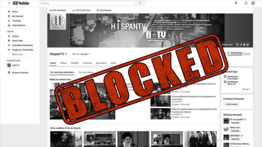 Irán denuncia el bloqueo de sus medios en las redes sociales. 