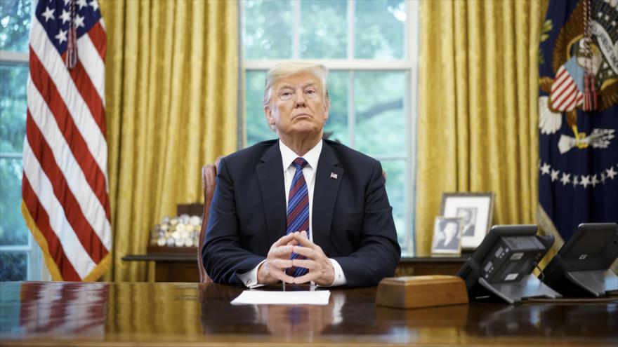 El presidente de Estados Unidos, Donald Trump, en la Casa Blanca, 27 de agosto de 2018. (Foto: AFP)
