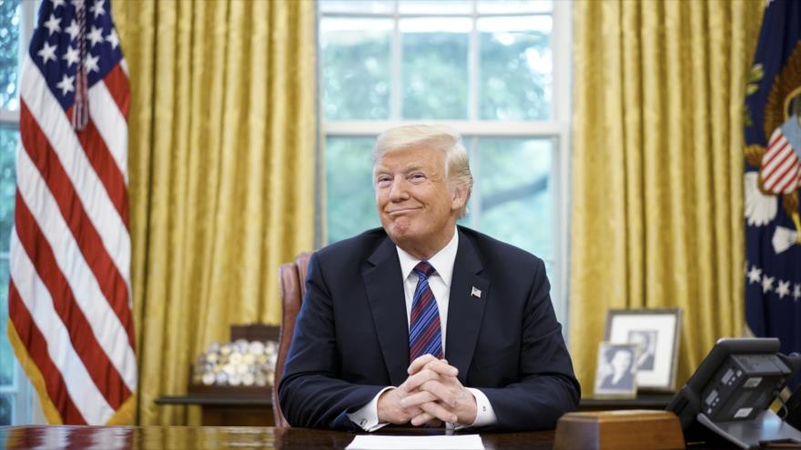 El presidente de EE.UU., Donald Trump, en el Despacho Oval de la Casa Blanca, Washington, 27 de agosto de 2018. (Foto: AFP)