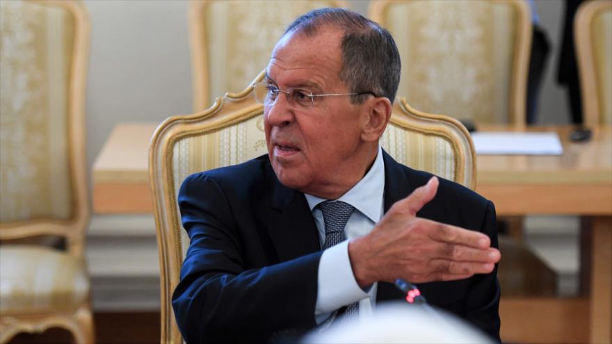 El canciller de Rusia, Serguéi Lavrov, durante una reunión en Moscú (capital), 29 de agosto de 2018 (Foto: AFP).