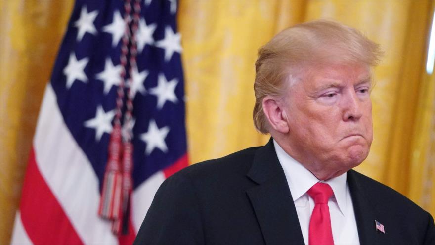El presidente de EE.UU., Donald Trump, comparece ante la prensa en la Casa Blanca, Washington, 20 de agosto de 2018 (Foto: AFP).