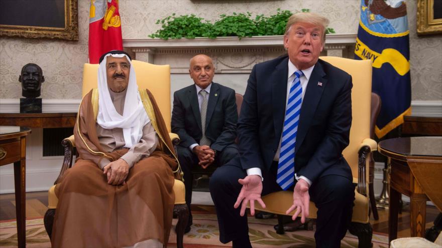 El presidente de EE.UU., Donald Trump, se reúne con el emir de Kuwait, Sabah al-Ahmad al-Yaber Al Sabah, 5 de septiembre de 2018. (Foto: AFP)