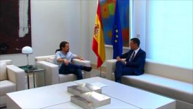 Iglesias se siente ‘optimista’ tras reunirse con Pedro Sánchez