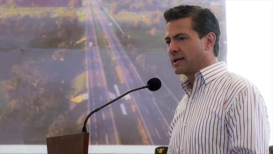 El presidente de México, Enrique Peña Nieto, habla en un acto en el estado de Tamaulipas, 6 de septiembre de 2018. (Foto: gov.mex)
