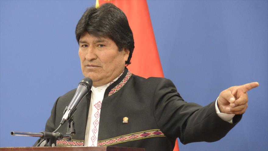 El presidente de Bolivia, Evo Morales, durante duna conferencia de prensa, en La Paz, 5 de septiembre de 2018. (Fuente ABI).