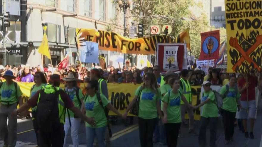 El mundo marcha contra el cambio climático