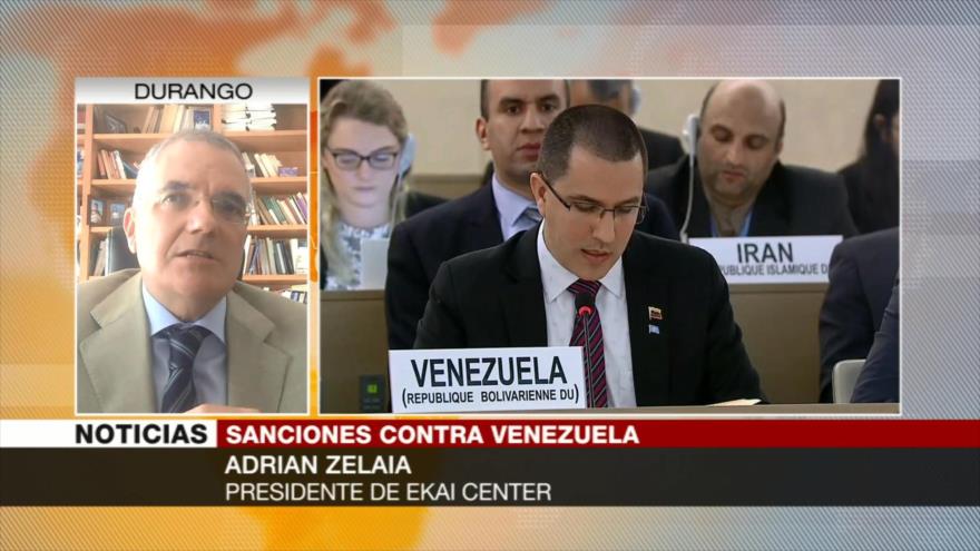 Zelaia: Sanciones a Venezuela buscan derrocar a Maduro