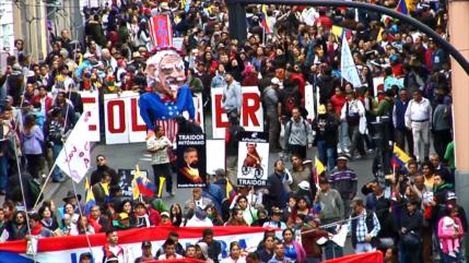 Miles se manifiestan en Ecuador contra Lenín Moreno