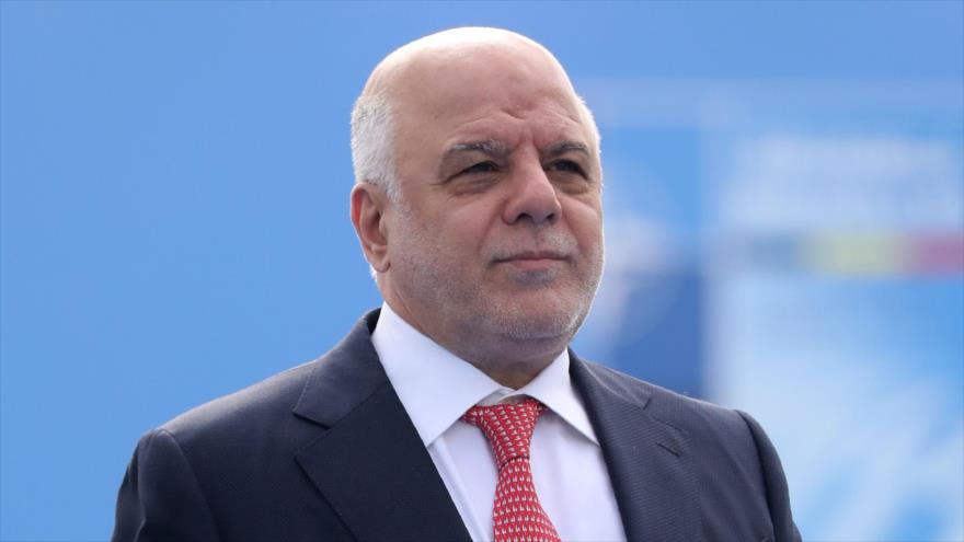 El primer ministro iraquí, Haidar al-Abadi, antes de asistir a la cumbre de la OTAN en Bruselas, 12 de julio de 2018. (Foto: AFP)