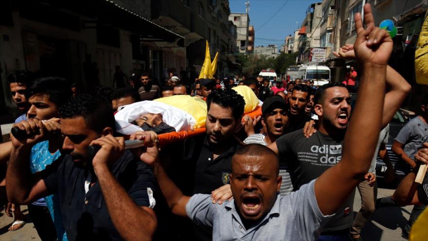 Celebran funeral de niño palestino asesinado por fuerzas israelíes