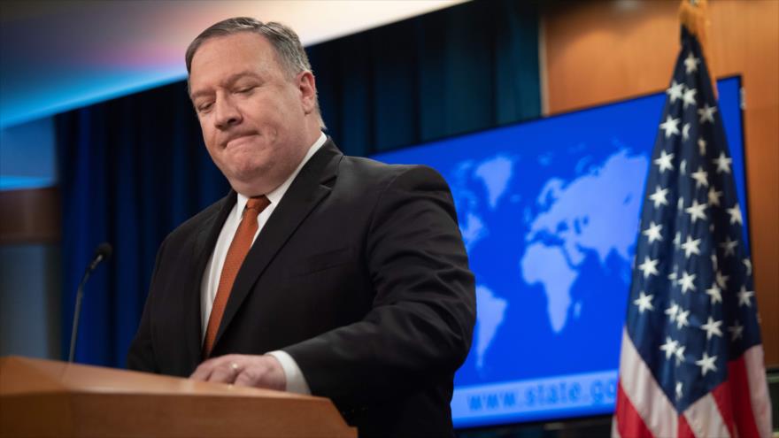 El secretario de Estado de EE.UU., Mike Pompeo, ofrece una conferencia de prensa, 14 de septiembre de 2018. (Fuente: AFP)