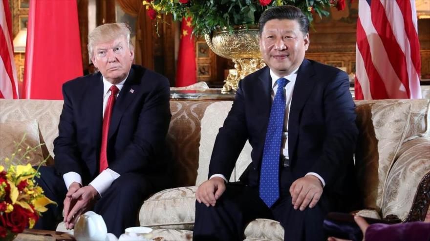 El presidente de EE.UU., Donald Trump (izqda.), y su homólogo de China, Xi Jinping.