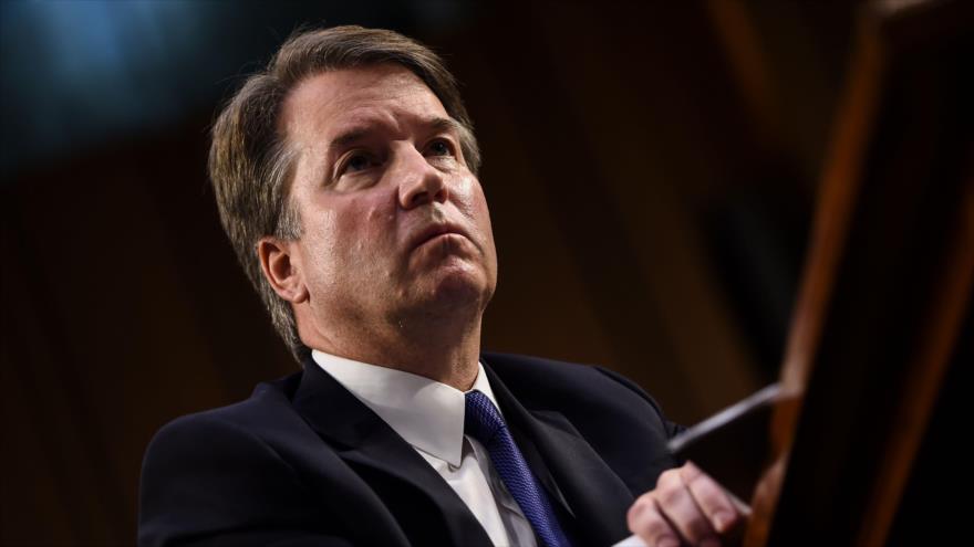 El candidato a juez del Tribunal Supremo de EE.UU. Brett Kavanaugh, en una audiencia para su confirmación, 4 de septiembre de 2018 (Foto: AFP).