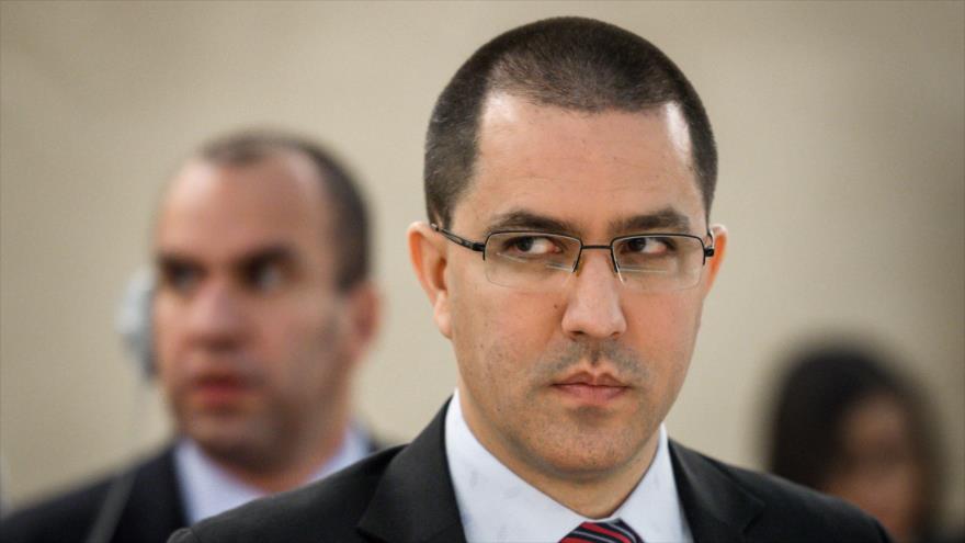 El canciller venezolano, Jorge Arreaza en la 39ª sesión del Consejo de Derechos Humanos de las Naciones Unidas, 11 de septiembre de 2018.(Foto: AFP)