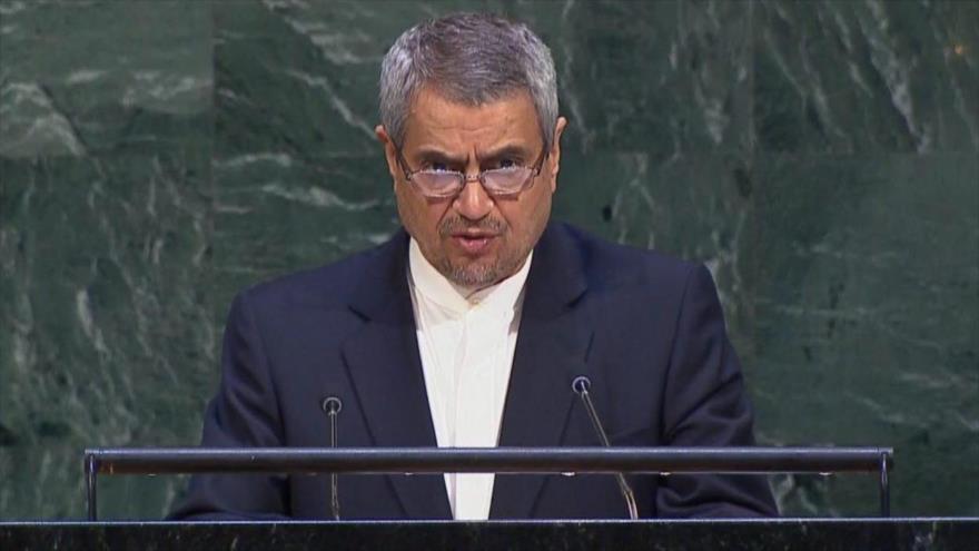 El representante permanente de Irán ante la Organización de Naciones Unidas (ONU), Qolamali Joshru.