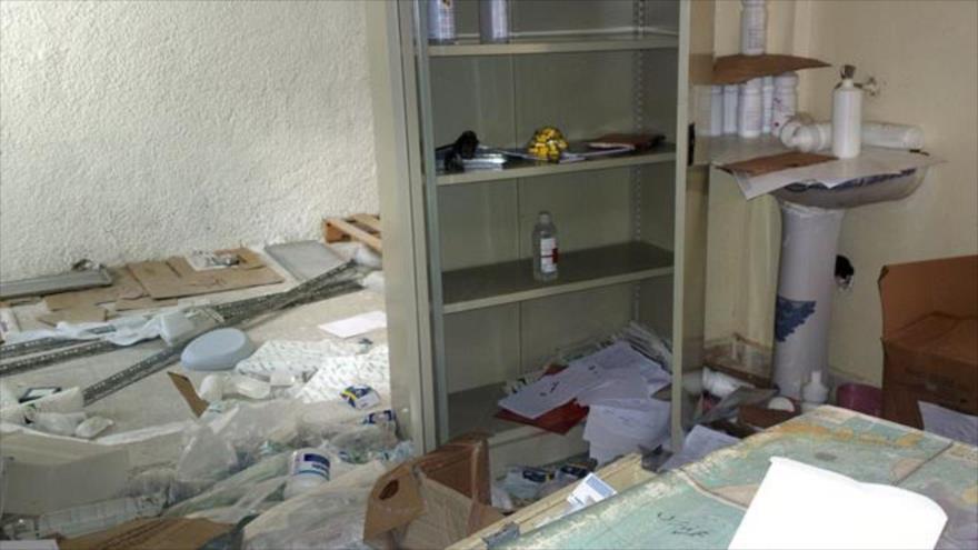 Medicinas descubiertas en el hospital de terroristas en Al-Quneitra (sur sirio). (Foto: SANA)