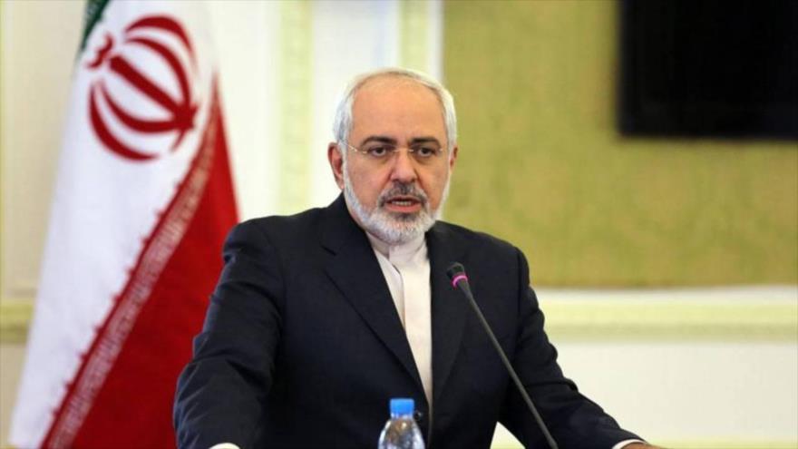 El ministro de Asuntos Exteriores de Irán, Mohamad Yavad Zarif, durante un acto en Teherán (capital).