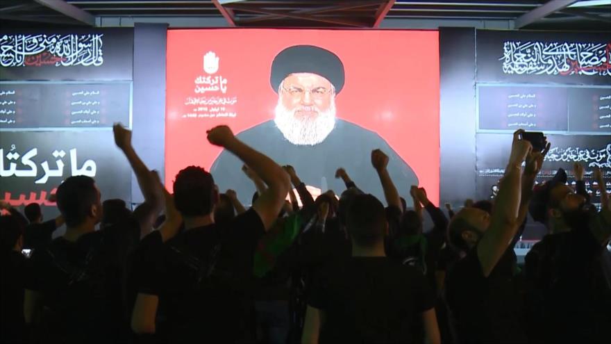 El líder de Hezbolá da un discurso la víspera de Ashura