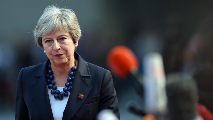 La primera ministra británica, Theresa May, en la ciudad austriaca de Salzburgo, 19 de septiembre de 2018. (Foto:AFP)