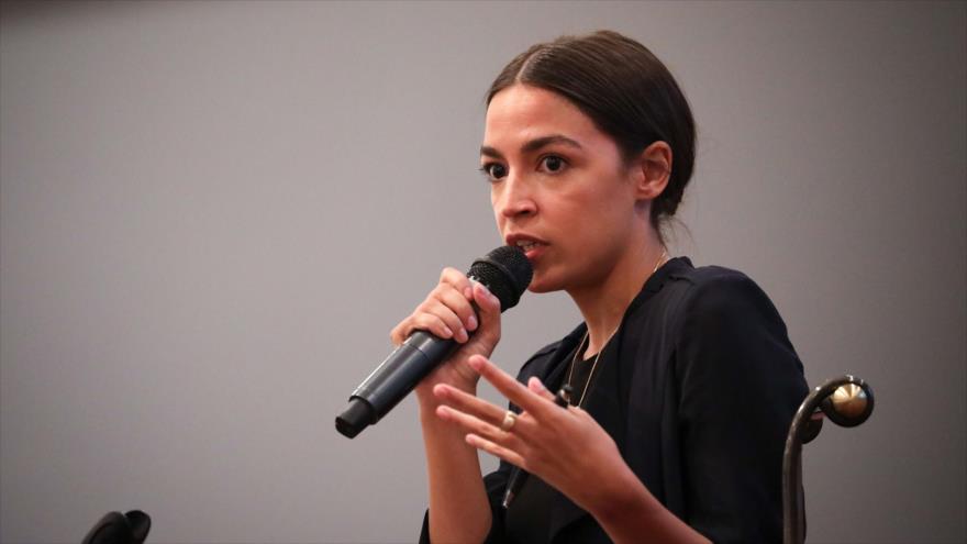 Alexandria Ocasio-Cortez, candidata demócrata al 14.° distrito electoral del estado de Nueva York, 19 de septiembre de 2018. (Foto: AFP)