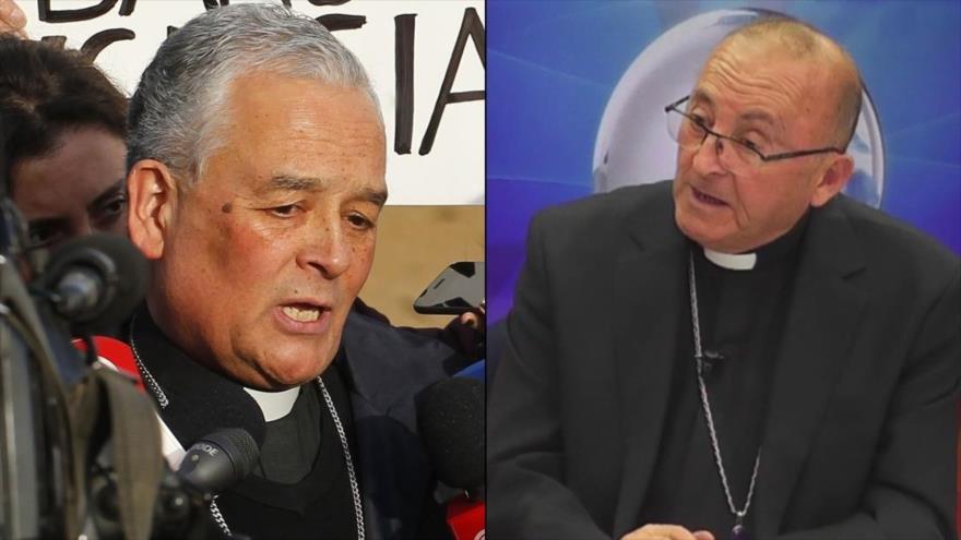 Carlos Eduardo Pellegrín Barrera (izda.) y Cristián Enrique Contreras Molina, dos obispos chilenos que renunciaron por el escándalo del abuso sexual.