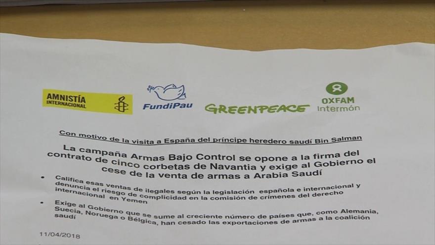 Exigen respuestas al Gobierno de España por exportación de armas