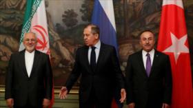 Irán, Rusia y Turquía reafirman apoyo al proceso de paz en Siria