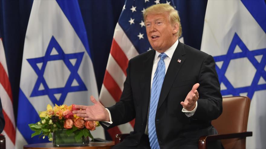 El presidente estadounidense, Donald Trump, durante su reunión con el premier israelí Benjamín Netanyahu, 26 de septiembre de 2018 (Foto: AFP).