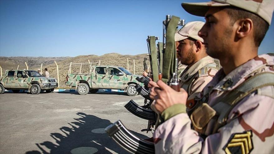 Las fuerzas de seguridad iraníes en una zona fronteriza de Irán.