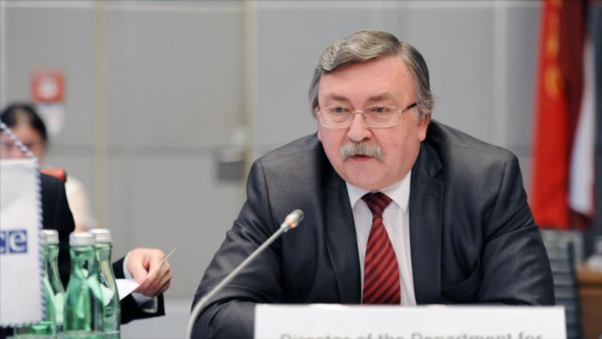 El representante permanente de Rusia ante la Agencia Internacional de Energía Atómica (AIEA), Mijail Ulianov.