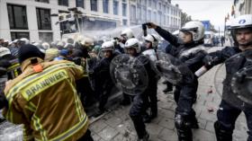 Belgas toman calles de Bruselas contra reformas gubernamentales