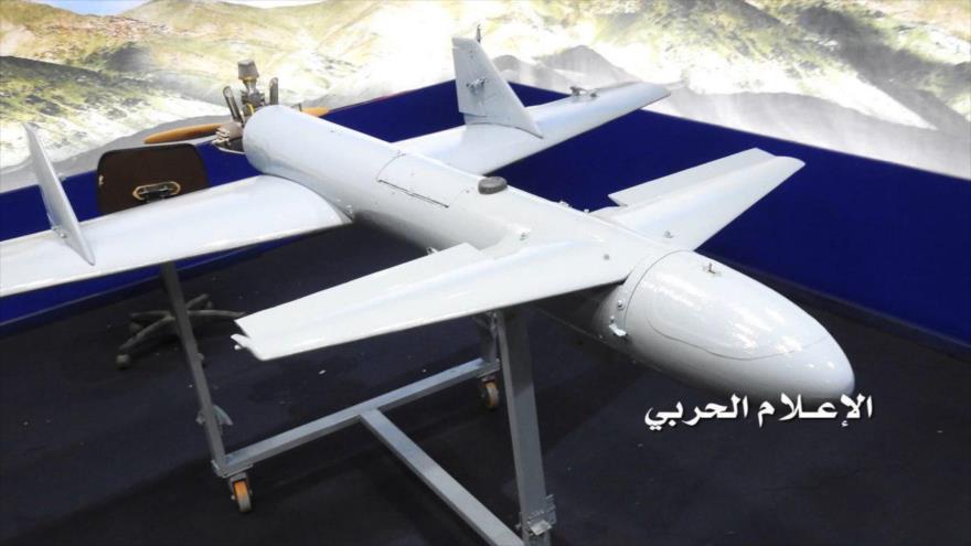 Un avión no tripulado (dron) del Ejército yemení y de las fuerzas populares de Ansarolá.
