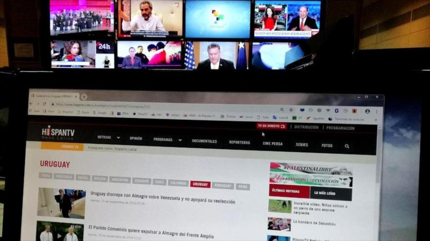 Sección de Uruguay en sitio web de HispanTV.