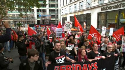 Empieza la huelga de Fast Food en el Reino Unido