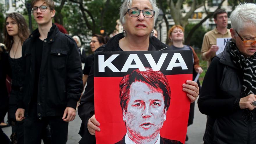 Protestas en Washington durante la confirmación del juez Brett Kavanaugh como miembro de la Corte Suprema de EE.UU., 6 de octubre de 2018. (Foto: AFP)