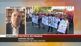 Zelaia: Protestas muestran creciente impopularidad de Macron