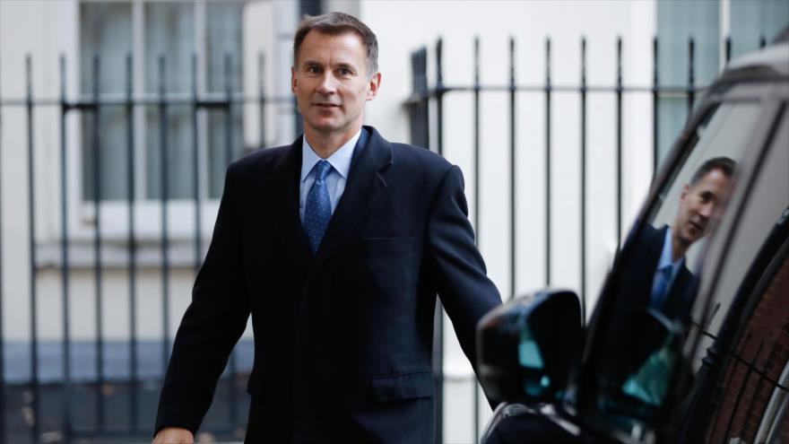 El canciller británico, Jeremy Hunt, Londres, 9 de octubre de 2018. (Foto: AFP)