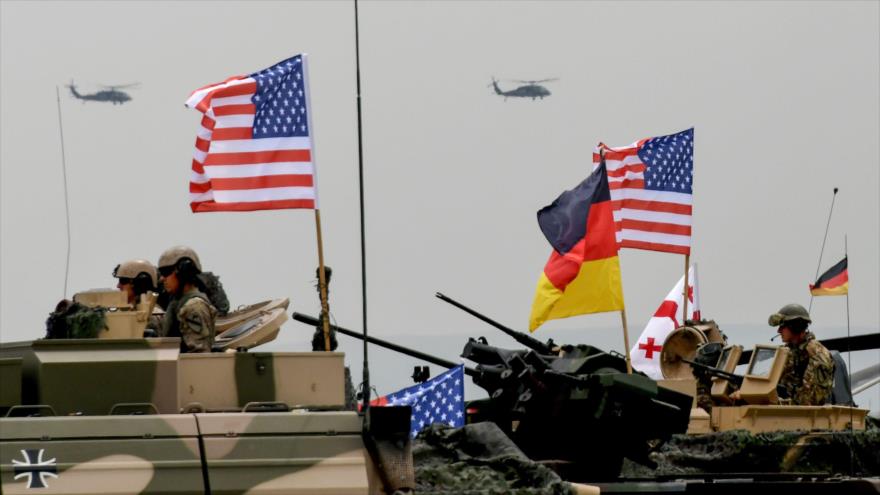 Las fuerzas de la OTAN durante una maniobra militar celebrada en Georgia, 1 de agosto de 2018. (Foto: AFP)