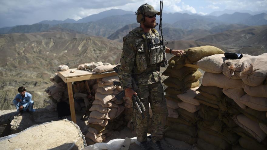 Un soldado estadounidense en un distrito en la provincia de Nangarhar, en el este de Afganistán, 7 de julio de 2018. (Foto: AFP)